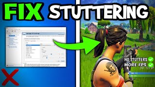 How To Fix Fortnite Fps Drops amp Stutters EASY [upl. by Aiceled]