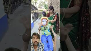 Monkey face 😂😂shortvideo comedy funny shorts [upl. by Aruol152]