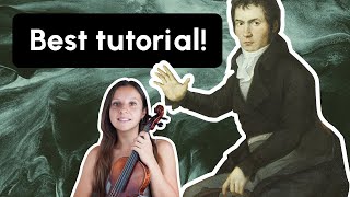 Mastering Beethoven Moonlight Sonata A Violin Tutorial [upl. by Atiken]