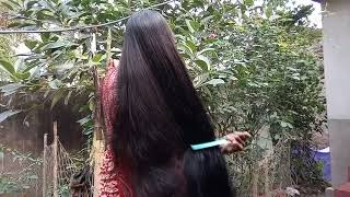 Long Hair Brushing  Long Hair Brushing For Woman  4ft Long Hair Brushing [upl. by Cini]