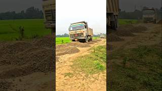 TATA TRUCK ki Power Dekho 💯😭💯 tata horn dumper truck jcb [upl. by Peder648]