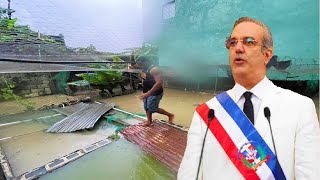 Que hizo el presidente Luis Abinader cuando vio que el criadero se inundó [upl. by Diver]