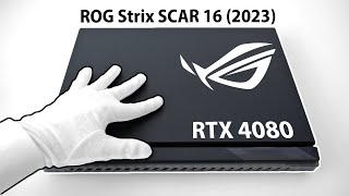 ROG Strix SCAR 16 Unboxing  RTX 4080 Gaming Laptop The Last of Us Resident Evil 4 [upl. by Emlen942]