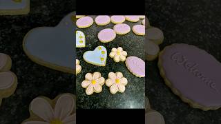 Royal icing cookie decorating compilation shorts cookies viralvideo ytshorts [upl. by Inigo]