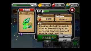 How to Breed Emerald Dragon DragonvaleEVOLUTIONS [upl. by Eniak]