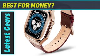 Apple Watch Case with Italian Leather Band  Elevate Your Style [upl. by Barbi]