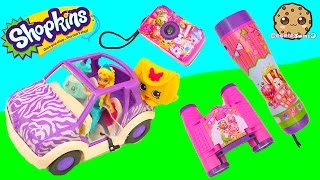 Shopkins Adventure Kit Animal Exploring Playset with Queen Elsa  Cookie Swirl C Videos [upl. by Nylyak]