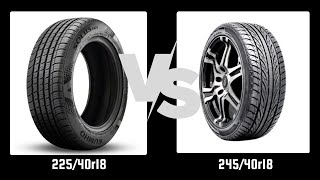 Tire Size 22540r18 vs 24540r18 [upl. by Dnomsad810]