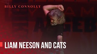 Billy Connolly  Liam Neeson and cats  One Night Stand Down Under 1999 [upl. by Amer396]