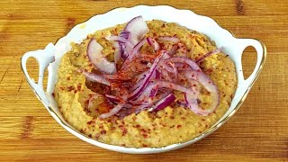 Bu Rum mezesini çok az kişi biliyor Eski ustanın sır Meze Tarifi MERCİMEK FAVA SOĞANLI HUMUS [upl. by Graniah]