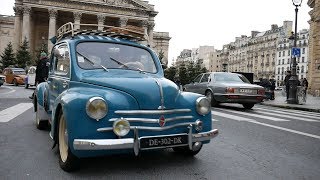 20ème Traversée de Paris en Anciennes  hivernale 2020  Place du Panthéon [upl. by Burrow]