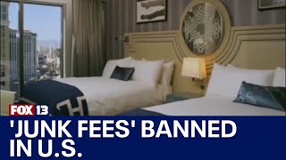 Junk fees on hotels live event tickets banned in US  FOX 13 Seattle [upl. by Wun948]