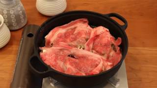 簡単で美味しい割り下とすき焼きの作り方｜How to make delicious Japanese Sukiyaki [upl. by Lanta918]