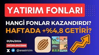 HAFTADA 48 KAZANÃ‡ YATIRIM FONLARINDA KAZANDIRANLAR HAFTALIK KAZANDIRAN TOP 30 LÄ°STE [upl. by Aitnuahs]