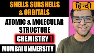 Concept of Shells Subshells and Orbitals of an atom explained in Hindi [upl. by Maice770]