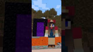 5 FORMAS DE ENCENDER EL PORTAL AL NETHER EN MINECRAFT shorts [upl. by Enitsej695]