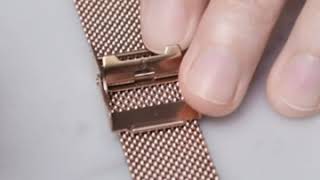 Maven Watches Tutorial How to Adjust a Mesh  Milanese Watch Band [upl. by Martinson593]