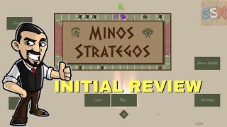 Lets Play Minos Strategos  Initial Review  Greek Mythology Strategy [upl. by Bolte]