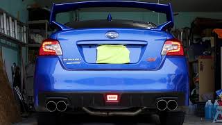 Subaru WRX STI Remark Exhaust cold start non resonated mid pipe  axle back [upl. by Wong523]