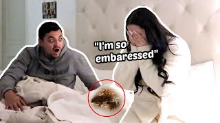 I POOPED MYSELF PRANK ON HUSBAND [upl. by Schnabel]