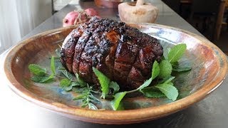 Roast Leg of Lamb with Pomegranate Garlic amp Herbs  Easter Lamb Recipe [upl. by Ettenuahs]