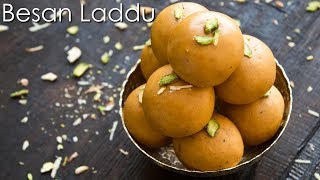 Besan Laddu Recipe  Besan Ke Laddoo  Homemade Besan Ladoo  The Terrace Kitchen [upl. by Joshuah962]