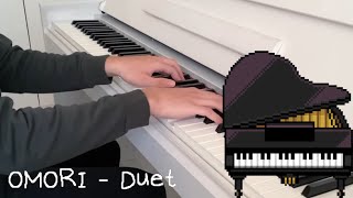 Duet  OMORI OST  Piano Cover Piano Only No Violin [upl. by Ayotel]