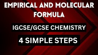 EMPIRICAL AND MOLECULAR FORMULA  SIMPLE STEPS  PRACTICE PROBLEMS [upl. by Enyr938]