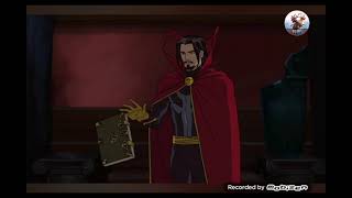 Ultimate SpiderMan Doctor Strange is not happy with SpiderMan scene [upl. by Tongue634]