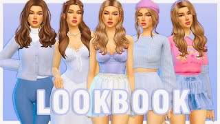 PURPLE LOOKBOOK🦄 Sims 4 Create A Sim FULL CC LIST Spring Lookbook sims4 ts4 [upl. by Ellecrad319]