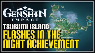 Follow 6 Electro Seelie on Tsurumi Island Genshin Impact Flashes in The Night Achievement [upl. by Dnyletak]