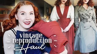 Vintage Repro TryOn Haul  Collectif Clothing [upl. by Ruhtracam]