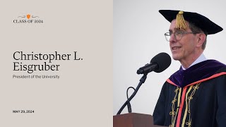 2024 Commencement Address by President Eisgruber ‘Leaning Into Life at Princeton and Beyond’ [upl. by Florencia772]