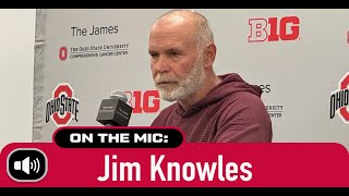 Ohio States Jim Knowles addresses Sonny Styles progression satisfaction with the defense [upl. by Wakeen695]