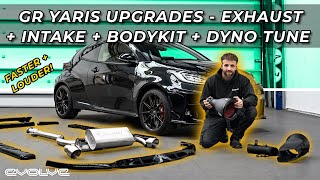 GR Yaris Upgrades Dyno Tuning  Aulitzky Exhaust  Eventuri Carbon Intake  Giacuzzo Bodykit [upl. by Eppillihp]