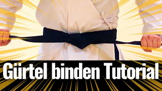 So schnell und einfach kannst du Gürtel binden lernen  Taekwondo Tutorial [upl. by Aluin]