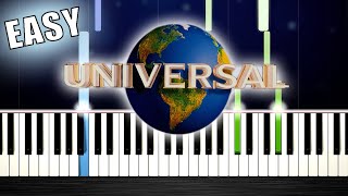 Universal Studios  Intro  EASY Piano Tutorial by PlutaX [upl. by Jamesy]