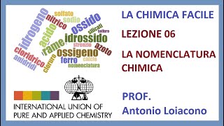 LA CHIMICA FACILE  Lezione 06  La Nomenclatura Chimica [upl. by Darleen802]