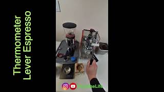 Thermometer Lever Espresso in action  Olympia Cremina SL [upl. by Nerrak717]