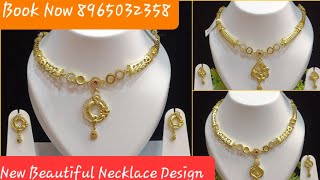 Full Gold Plated AD Har Set  AD Necklace Piece  Gold Forming Jewellery [upl. by Noland]