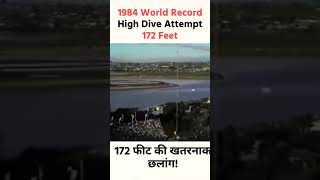 Worlds highest dive 172 feet😱 trending contentcretor viralvideo ytshorts dive [upl. by Ennaisoj]