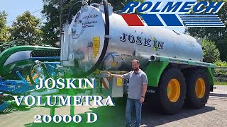 Beczkowóz VOLUMETRA 20000 D Joskin  ROLMECH [upl. by Eycal821]