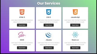 Responsive Service Box Using CSS Grid Layout [upl. by Otrebilif]