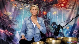 Chakra Meditation begleitet von Therapie Klangschalen Chakra Reinigung Meditation 50min [upl. by Egwan129]