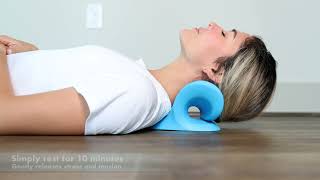 BackPainHelp Neck Helper Traction Pillow [upl. by Dnilazor636]