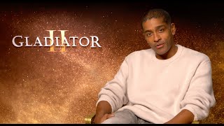 quotGladiator IIquot star Alexander Karim talks Denzel Washington amp Paul Mescal [upl. by Perry]