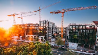 Bau Zeitraffer Bürogebäude München – MARK [upl. by Jarvey231]