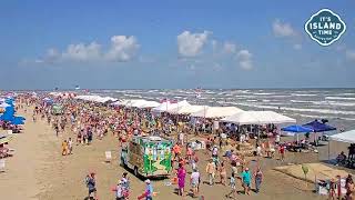 TIMELAPSE 2021 AIA Sandcastle Competition at East Beach in Galveston Texas  VisitGalvestoncom [upl. by Valiant]