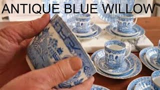 Buyers Guide to Blue Willow China Antique Thomas Morris Crown Chelsea [upl. by Donahoe]