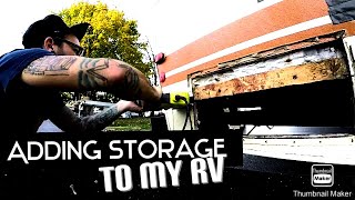 RV Renovation  Underbody Storage Install  Tool Box Upgrade  Facebook Market Gold [upl. by Ydieh731]